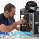 KOSIY Cordless Air Duster 7600mAh Rechargeable Compressed Air Duster w/ Light for Keyboard Laptop