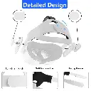 TSV Adjustable Head Strap Fit for Oculus Quest 2 VR Headset with Head Cushion, Replacement Elite Strap for Meta/Oculus Quest 2, Comfortable Protective Head Strap Enhanced Support Reduce Pressure