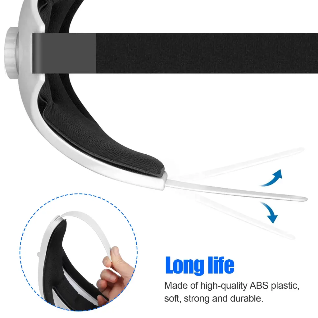 TSV Adjustable Head Strap Fit for Oculus Quest 2 VR Headset with Head Cushion, Replacement Elite Strap for Meta/Oculus Quest 2, Comfortable Protective Head Strap Enhanced Support Reduce Pressure