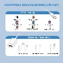 Lightning to USB-C Male Adapter for iPhone 15, [Apple MFi Certified] 2Pack USB Type C to Lightning Female Charger Cable Connector for Data Transfer and Fast Charging for iPhone 15/15 Plus/15 Pro/15 Pr