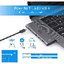 USB C Adapter for MacBook Pro MacBook Air M1 2020 2019 2018 13" 15" 16" Multiport USB C Hub MacBook Accessories with 3 USB 3.0 Ports, PD 100W Thunderbolt 3 Port, SD/TF Slot(6 in 1)