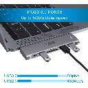 USB C Adapter for MacBook Pro MacBook Air M1 2020 2019 2018 13" 15" 16" Multiport USB C Hub MacBook Accessories with 3 USB 3.0 Ports, PD 100W Thunderbolt 3 Port, SD/TF Slot(6 in 1)