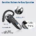 New Bee Bluetooth Headset W/Mic Wireless Earpiece in-Ear Business Earbuds for iOS Android Cellphone