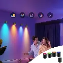 Desk Lamp on Clearance Smart Wall Sconces, Music Sync Home Decor Wifi Wall Lights, Bundle Wall Sconces, Wifi Smart Lights for Room Decor 2024 Summer