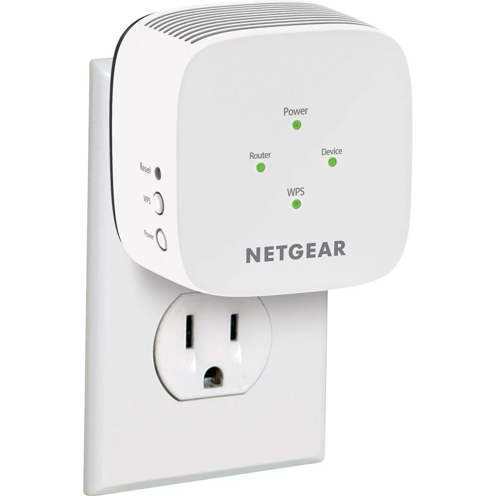 NETGEAR - AC1200 WiFi Range Extender and Signal Booster, Wall-plug, White, 1.2Gbps (EX6110)